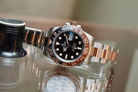 rolex root beer two tone.